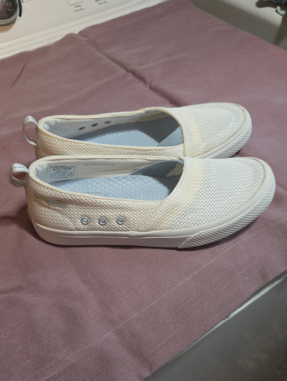 Columbia Women's Slip-On Sneakers in White